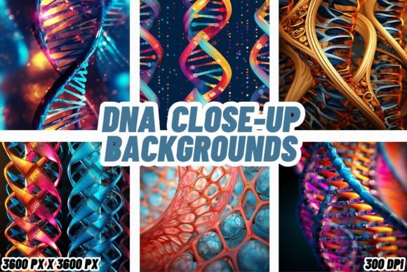 DNA Close Up Backgrounds: Infuse Your Screens with Scientific Wonder