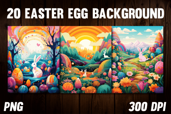 Easter Egg Backgrounds for Covers 3: Design Assets for Your KDP Projects