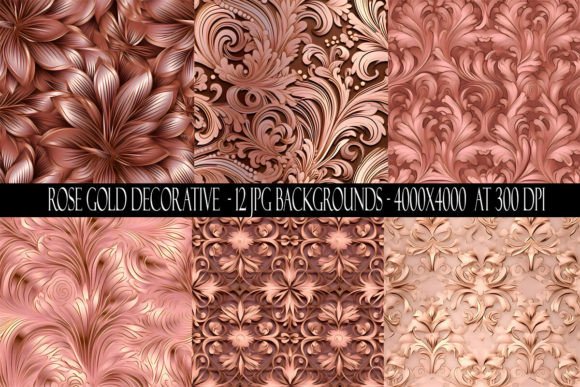 Elevate Your Projects with Rose Gold Decorative Backgrounds