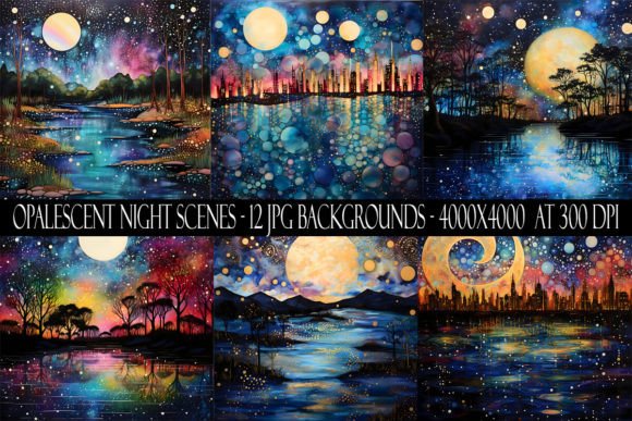 Opalescent Night Scene Backgrounds: A Deep Dive for Creators
