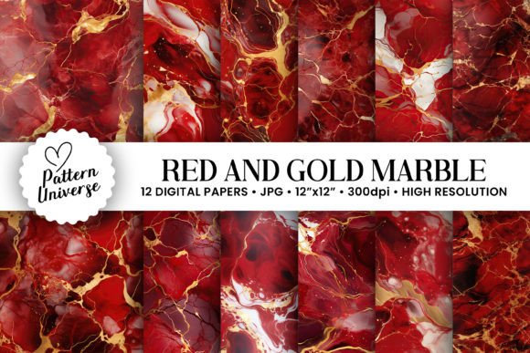 Red & Gold Marble Backgrounds: A Touch of Luxury