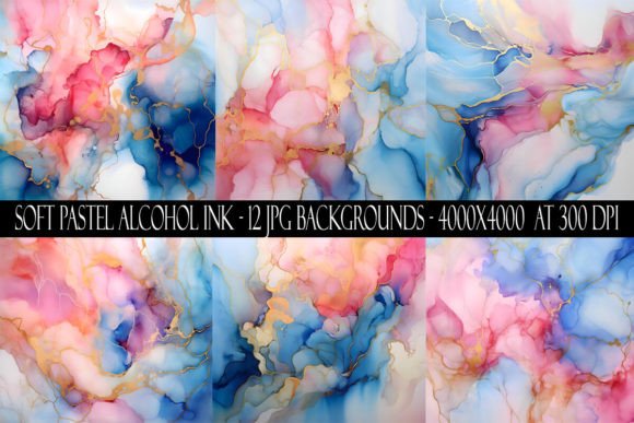 Soft Pastel Alcohol Ink Backgrounds: A Designer's Guide
