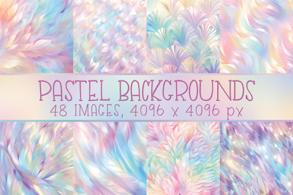 Unlock Creative Potential with Pastel Iridescent Backgrounds Patterns