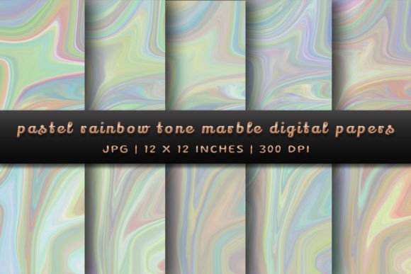 Unlocking Creativity with Pastel Rainbow Tone Marble Backgrounds
