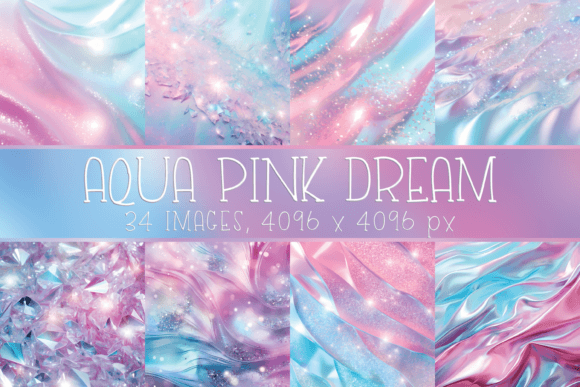 Unlocking Versatility with Pastel Shimmer Pink Aqua Backgrounds