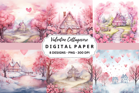 Valentine Cottagecore Backgrounds: A Designer's Delight